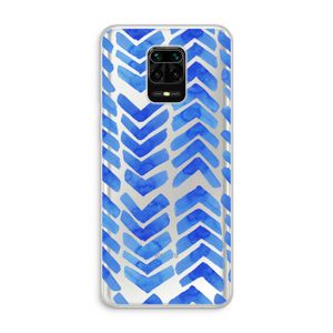 Blauwe pijlen: Xiaomi Redmi Note 10 Lite Transparant Hoesje
