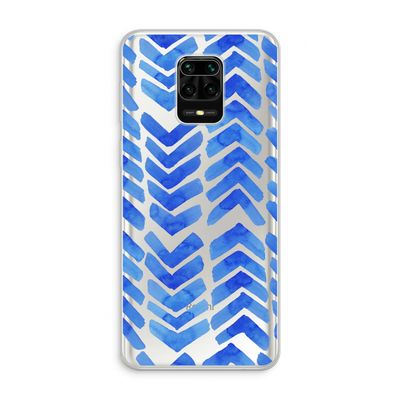 Blauwe pijlen: Xiaomi Redmi Note 10 Lite Transparant Hoesje