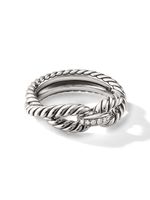 David Yurman bague Cable Loop en argent sterling sertie de diamants - thumbnail