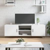 Tv-meubel 150x30x50 cm bewerkt hout wit