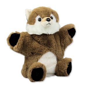 Knuffel handpop vos bruin 22 cm knuffels kopen