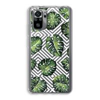 Geometrische jungle: Xiaomi Redmi Note 10S Transparant Hoesje