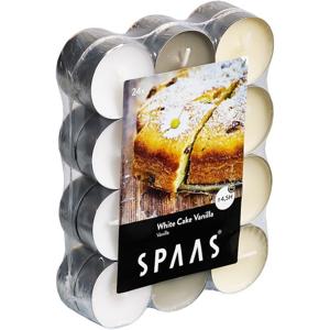 Spaas Geurtheelichtjes/waxinelichtjes - 120x - White Cake Vanilla - 4,5 branduren - geurkaarsen