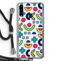8-bit N°6: Samsung Galaxy A20s Transparant Hoesje met koord