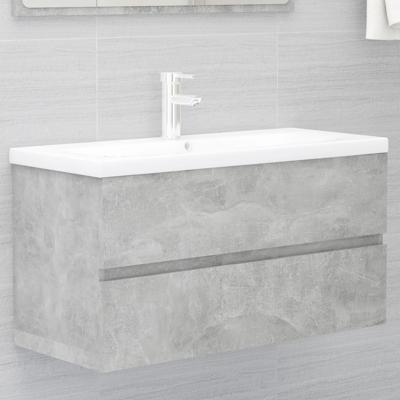 804759 Wastafelkast 90x38,5x45 cm betongrijs