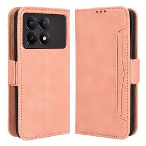 Xiaomi Redmi K70/K70 Pro/Poco F6 Pro Cardholder Series Portemonnee Hoesje - Roze