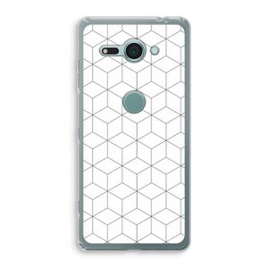 Zwart-witte kubussen: Sony Xperia XZ2 Compact Transparant Hoesje