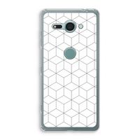 Zwart-witte kubussen: Sony Xperia XZ2 Compact Transparant Hoesje