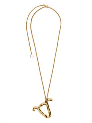 Jil Sander collier à pendentif zodiaque - Or