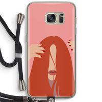 Woke up like this: Samsung Galaxy S7 Transparant Hoesje met koord