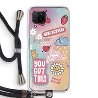Positivity: Huawei P40 Lite Transparant Hoesje met koord