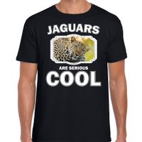 Dieren luipaard t-shirt zwart heren - jaguars are cool shirt