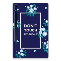 Samsung Galaxy Tab S7 Plus | S8 Plus Print Case Flowers Blue DTMP