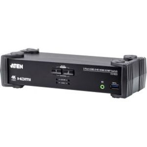 ATEN 2-poorts USB 3.0 4K HDMI KVMP© Schakelaar met Audiomixer-modus