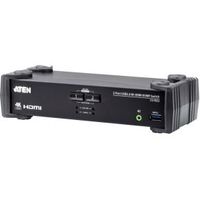 ATEN 2-poorts USB 3.0 4K HDMI KVMP© Schakelaar met Audiomixer-modus