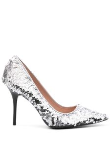 Love Moschino escarpins 100 mm à sequins - Argent