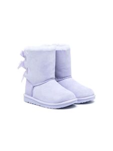 UGG Kids bottines à détail de nœud - Violet