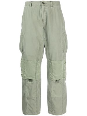 John Elliott pantalon droit à taille mi-haute - Vert