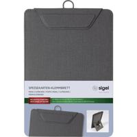 Sigel KB111 Menuklembord DIN A5 Antraciet (b x h) 16.5 cm x 23.5 cm