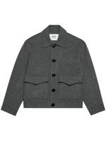 AMI Paris veste boutonnée à col pointu - Gris