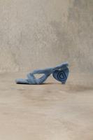 Sandalen met hartvormige pels studio - BLACK - 40