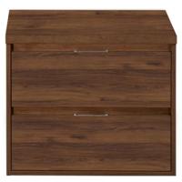 Porto Badmeubelset 70 cm - Walnoot - Wastafelbovenblad Walnoot