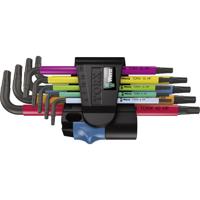 Wera Multicolour Binnen-Torx Haakse schroevendraaierset T 8, T 9, T 10, T 15, T 20, T 25, T 27, T 30, T 40 9-delig