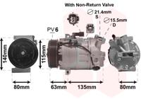 Van Wezel Airco compressor 4300K487 - thumbnail