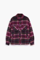 Geruite jas met zakken - RED - M