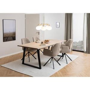 Giga Living - Eetkamerstoel met Armleuning Marouan Bouclé Beige