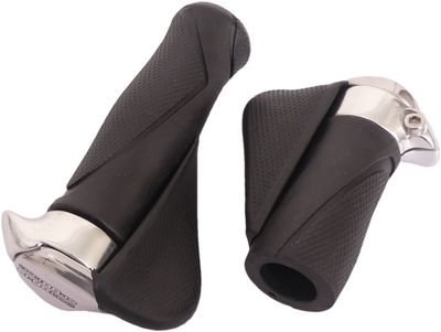 Rst Fietsgreep met ergonomisch handvat, 130mm/87mm, kraton materiaal, zwart