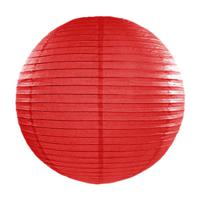 Luxe bol feest lampion - rood - dia 35 cm - papier - thumbnail