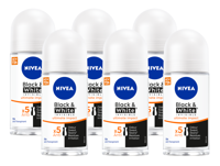 Nivea Black & White Invisible Ultimate Impact Deoroller Multiverpakking