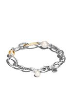 John Hardy bracelet Classic Chain en or 18ct et argent orné de perles - thumbnail