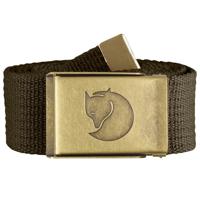 Fjallraven Canvas Brass Belt 4 Cm Riem Dark Olive 1 Size