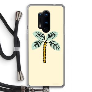 Palmboom: OnePlus 8 Pro Transparant Hoesje met koord