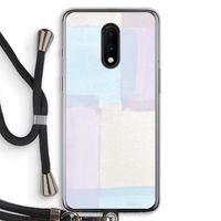 Square pastel: OnePlus 7 Transparant Hoesje met koord