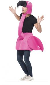 Flamingo kostuum voor volwassenen One size  -