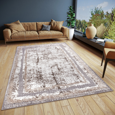 Vintage Vloerkleed Picasso Grijs Crème 160x235 Cm Laagpolig Home Collectie - Dekbed-Discounter.nl