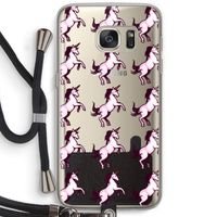 Musketon Unicorn: Samsung Galaxy S7 Transparant Hoesje met koord Musketon Unicorn: Samsung Galaxy S7 Transparant Hoesje met koord