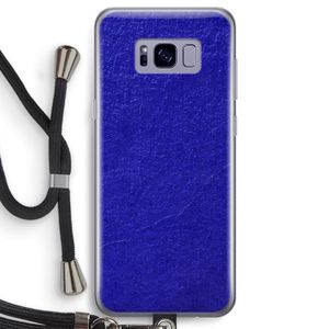 Majorelle Blue: Samsung Galaxy S8 Transparant Hoesje met koord
