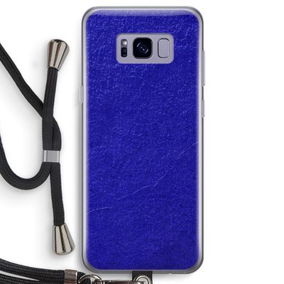 Majorelle Blue: Samsung Galaxy S8 Transparant Hoesje met koord