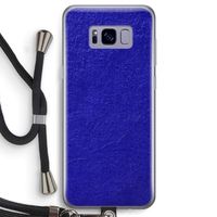 Majorelle Blue: Samsung Galaxy S8 Transparant Hoesje met koord