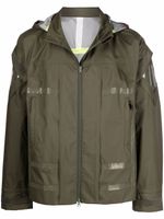 Undercover veste imprimée à capuche - Vert