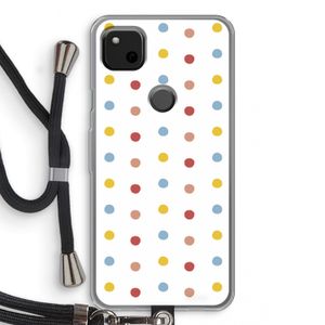 Bollen: Pixel 4a Transparant Hoesje met koord