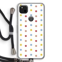 Bollen: Pixel 4a Transparant Hoesje met koord