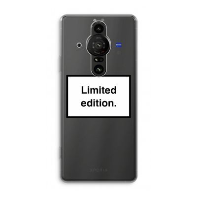 Limited edition: Sony Xperia Pro-I Transparant Hoesje