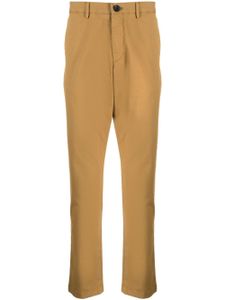 PS Paul Smith pantalon droit à patch logo - Marron