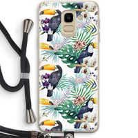 Tukans: Samsung Galaxy J6 (2018) Transparant Hoesje met koord