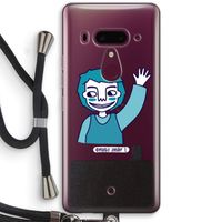 Zwaai: HTC U12+ Transparant Hoesje met koord Zwaai: HTC U12+ Transparant Hoesje met koord
